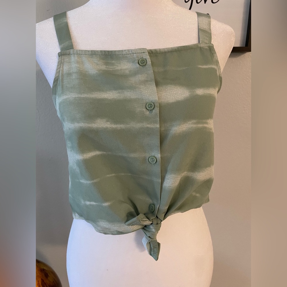Girls H & M tye dye Crop Top Button Down -Sz 14 Also can fit a Sz Sm in woman - Picture 2 of 8